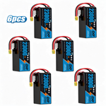 DXF SEMI-SOLID 14S 51.8V 23000mAh 5C Soft Case LiPo Battery with 8AWG Wire for UAVs & Drones (1-6 Pack)