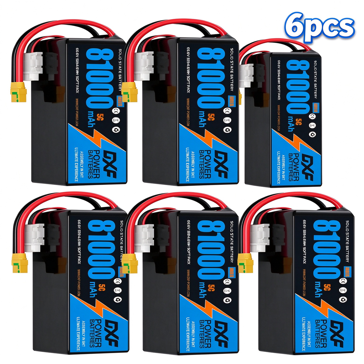 (CN)DXF 18S Lipo Battery 66.6V 5C 81000mAh Soft Case Battery  for Drone UAV FPV Car Truck Tank RC Buggy Truggy Racing Hobby