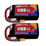 DXF 2S 7.6V 1100mAh 120C LiPo Battery for FPV Micro Drones (PH2.0 / JST / XT30 / SM / XT60 / EC5 / XT90 Options)