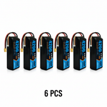 DXF 3S 11.1V 4200mAh 100C Softcase LiPo Battery with XT60 & 12AWG Wire for RC Boats, Cars, Toy Cars & Aircraft Models FPV (1-6 Pack)