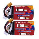 DXF 6S 22.2V 1100mAh 120C LiPo Battery for FPV Micro Drones (PH2.0 / JST / XT30 / SM / XT60 / EC5 / XT90 Options)