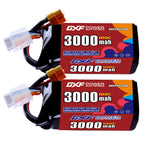 DXF 4S 14.8V 3000mAh 100C LiPo Battery for FPV Micro Drones (PH2.0 / JST / XT30 / SM / XT60 / EC5 / XT90 Options)