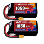 DXF 2S 7.4V 1850mAh 100C LiPo Battery for FPV Micro Drones (PH2.0 / JST / XT30 / SM / XT60 / EC5 / XT90 Options)