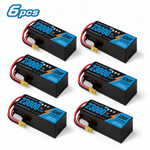 DXF SEMI-SOLID 6S 22.2V 23000mAh 5C Soft Case LiPo Battery with 8AWG Wire for Toy Cars, Toy Boats, UAVs & Drones (1-6 Pack)
