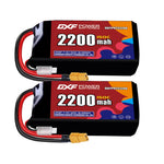 DXF 2S 7.4V 2200mAh 150C LiPo Battery for FPV Micro Drones (PH2.0 / JST / XT30 / SM / XT60 / EC5 / XT90 Options)