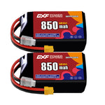 DXF 3S 11.4V 850mAh 120C LiPo Battery for FPV Micro Drones (PH2.0 / JST / XT30 / SM / XT60 / EC5 / XT90 Options)