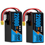 DXF LiPo Battery 6S HV 22.8V 22000mAh 100C Graphene Softcase Blue with EC5 / T / TRX / XT60 / XT90 / XT150 / Q8s Plug for RC 1/8 1/10 Buggy Truck Car Off-Road Drone