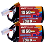 DXF 4S 14.8V 1350mAh 140C LiPo Battery for FPV Micro Drones (PH2.0 / JST / XT30 / SM / XT60 / EC5 / XT90 Options)