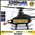 DXF Lipo Battery 12S 44.4V 5200mAh 100C GoldSeries Graphene Softcase with EC5 / T / TRX / XT60 / XT90 / XT150 / Q8s Plug for RC 1/8 1/10 Buggy Truck Car Off-Road Drone