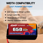 DXF LiPo Battery 4S 14.8V 650mAh 70C with PH2.0 / JST / XT30 / SM / XT60 / EC5 / XT90 for FPV Drone Whoop Micro Racing