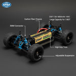 DXF 2S 7.6V 4800mAh 140C Shorty Hardcase LiPo Battery with 5mm Bullet to Deans T-Plug for 1/10 RC Buggies, Cars (1-6 Pack Available)