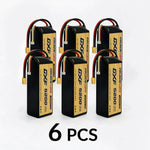DXF 3S 11.1V 5200mAh 100C Gold Version Graphene LiPo Soft Case Battery with 10AWG XT60 Plug for 1/8 1/10 RC Car Buggy Truck Boat Drone (1-6 Pack Available)