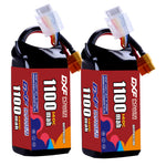 DXF 4S 14.8V 1100mAh 140C LiPo Battery for FPV Micro Drones (PH2.0 / JST / XT30 / SM / XT60 / EC5 / XT90 Options)