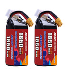 DXF 6S 22.2V 1850mAh 140C LiPo Battery for FPV Micro Drones (PH2.0 / JST / XT30 / SM / XT60 / EC5 / XT90 Options)