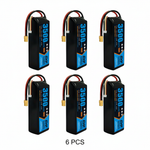 DXF 3S 11.1V 3500mAh 100C Graphene Softcase LiPo Battery with XT60 & 12AWG Wire for RC Cars, Boats & Aircraft Models (1-6 Pack)