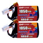 DXF 4S 14.8V 1050mAh 150C LiPo Battery for FPV Micro Drones (PH2.0 / JST / XT30 / SM / XT60 / EC5 / XT90 Options)