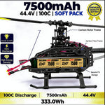 DXF Lipo Battery 12S 44.4V 7500mAh 100C GoldSeries Graphene Softcase with EC5 / T / TRX / XT60 / XT90 / XT150 / Q8s Plug for RC 1/8 1/10 Buggy Truck Car Off-Road Drone
