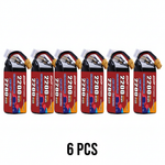 DXF 6S 22.2V 2200mAh 150C Graphene Softcase LiPo Battery with XT60 & 12AWG Wire (1-6 Pack)