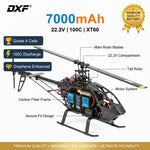 DXF 6S 22.2V 7000mAh 100C Softcase LiPo Battery with XT60 & 10AWG Wire for 1/8 RC Cars (1-6 Pack)