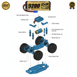 DXF GoldSeries 4S HV 15.2V 9200mAh 140C Graphene Hardcase LiPo Battery with XT90 & 10AWG Wire (1-6 Pack)