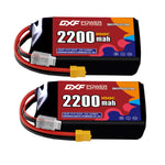 DXF 3S 11.1V 2200mAh 100C LiPo Battery for FPV Micro Drones (PH2.0 / JST / XT30 / SM / XT60 / EC5 / XT90 Options)
