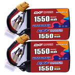 DXF 6S 22.2V 1550mAh 150C LiPo Battery for FPV Micro Drones (XT60 / EC5 / TRX / Deans / XT90 / XT150 / XT90S Options)