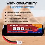 DXF 1S 3.8V 720mAh 100C LiPo Battery for FPV Micro Drones (PH2.0 / JST / XT30 / SM / XT60 / EC5 / XT90 Options)