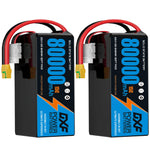 DXF 6S 23.1V 80000mAh 15C Soft Case LiHV Battery with 8AWG Wire for Toy Cars, Boats, UAVs & Drones (1-6 Pack)