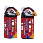DXF 6S 22.2V 1100mAh 140C LiPo Battery for FPV Micro Drones (PH2.0 / JST / XT30 / SM / XT60 / EC5 / XT90 Options)