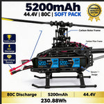 DXF LiPo Battery 12S 44.4V 5200mAh 80C Graphene Softcase Blue with EC5 / T / TRX / XT60 / XT90 / XT150 / Q8s Plug for RC 1/8 1/10 Buggy Truck Car Off-Road Drone
