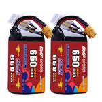 DXF 6S 22.8V 650mAh 120C LiPo Battery for FPV Micro Drones (PH2.0 / JST / XT30 / SM / XT60 / EC5 / XT90 Options)