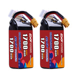 DXF LiPo Battery 6S HV 22.8V 1700mAh 60C with PH2.0 / JST / XT30 / SM / XT60 / EC5 / XT90 for FPV Drone Whoop Micro Racing