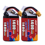 DXF 6S 22.2V 1400mAh 150C LiPo Battery for FPV Micro Drones (PH2.0 / JST / XT30 / SM / XT60 / EC5 / XT90 Options)