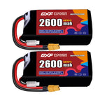 DXF 2S 7.4V 2600mAh 120C LiPo Battery for FPV Micro Drones (PH2.0 / JST / XT30 / SM / XT60 / EC5 / XT90 Options)