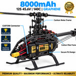 DXF Lipo Battery 12S HV 45.6V 8000mAh 140C GoldSeries Graphene Softcase with EC5 / T / TRX / XT60 / XT90 / XT150 / Q8s Plug for RC 1/8 1/10 Buggy Truck Car Off-Road Drone