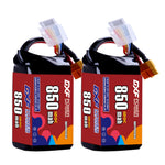 DXF 4S 15.2V 850mAh 120C LiPo Battery for FPV Micro Drones (PH2.0 / JST / XT30 / SM / XT60 / EC5 / XT90 Options)