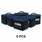DXF LiPo Battery Fireproof Safety Bag - Charging & Storage Guard with Double Zipper (1-6 Pack Options Available)