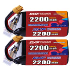 DXF 6S 22.2V 2200mAh 150C LiPo Battery for FPV Micro Drones (PH2.0 / JST / XT30 / SM / XT60 / EC5 / XT90 Options)