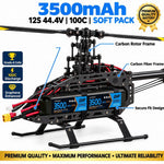 DXF LiPo Battery 12S 44.4V 3500mAh 100C Graphene Softcase Blue with EC5 / T / TRX / XT60 / XT90 / XT150 / Q8s Plug for RC 1/8 1/10 Buggy Truck Car Off-Road Drone