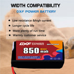 DXF 2S 7.4V 850mAh 80C LiPo Battery for FPV Micro Drones (PH2.0 / JST / XT30 / SM / XT60 / EC5 / XT90 Options)
