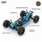 DXF BLUE Series 3S 11.1V 7200mAh 100C Graphene Hardcase LiPo Battery with Deans/T-Plug & 10AWG Wire (1-6 Pack)