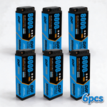 DXF 2S 7.4V 8000mAh 140C Blue Label Graphene LiPo Hardcase Battery with 12AWG 5mm Bullet to Deans Plug for 1/8 1/10 RC Car Truck Boat Drone (1-6 Pack Available)