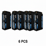 DXF Lipo Battery 2S 7.6V 6300mAh 140C Shorty 5MM Hardcase Battery Graphene Battery for RC Truck Drone 1/10 1/8 Scale Traxxas Slash 4x4 RC Car Buggy Truggy
