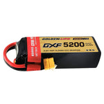 DXF Lipo Battery 4S 14.8V 5200mAh 100C Graphene Softcase with EC5 / T / TRX / XT60 / XT90 / XT150 / Q8s Plug for RC 1/8 1/10 Buggy Truck Car Off-Road Drone