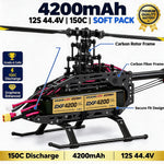 DXF Lipo Battery 12S 44.4V 4200mAh 150C GoldSeries Graphene Softcase with EC5 / T / TRX / XT60 / XT90 / XT150 / Q8s Plug for RC 1/8 1/10 Buggy Truck Car Off-Road Drone