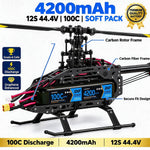 DXF LiPo Battery 12S 44.4V 4200mAh 100C Graphene Softcase Blue with EC5 / T / TRX / XT60 / XT90 / XT150 / Q8s Plug for RC 1/8 1/10 Buggy Truck Car Off-Road Drone