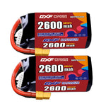 DXF 5S 18.5V 2600mAh 120C LiPo Battery for FPV Micro Drones (PH2.0 / JST / XT30 / SM / XT60 / EC5 / XT90 Options)
