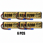 DXF GoldSeries 4S HV 15.2V 9200mAh 140C Graphene Hardcase LiPo Battery with XT90 & 10AWG Wire (1-6 Pack)