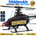 DXF Lipo Battery 12S 44.4V 3500mAh 150C GoldSeries Graphene Softcase with EC5 / T / TRX / XT60 / XT90 / XT150 / Q8s Plug for RC 1/8 1/10 Buggy Truck Car Off-Road Drone