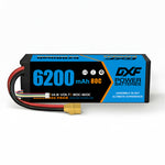 DXF 4S 14.8V 6200mAh 80C Graphene Hardcase LiPo Battery XT90 for 1/8 1/10 RC Buggy Truck Car Drone (1-6 Pack)